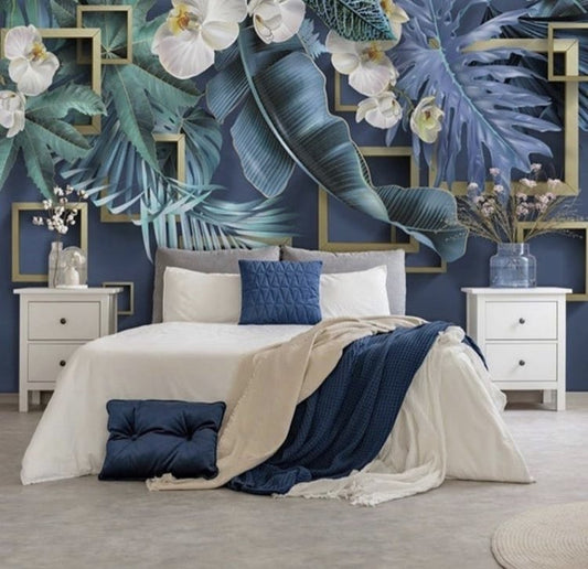 Feathers & Tropical Wallpaper