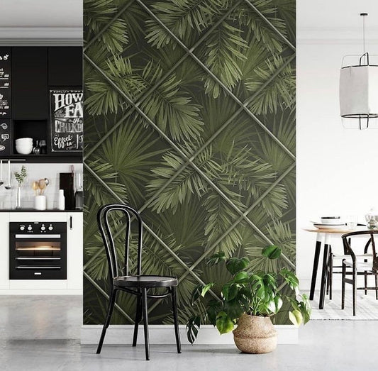 Feathers & Tropical Wallpaper