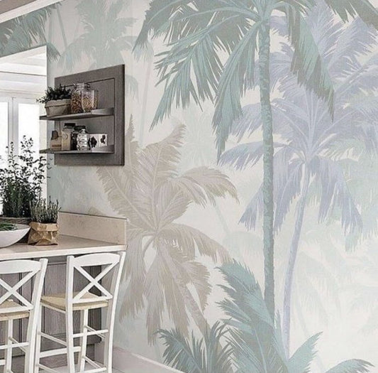 Feathers & Tropical Wallpaper