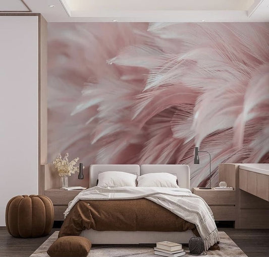 Feathers & Tropical Wallpaper