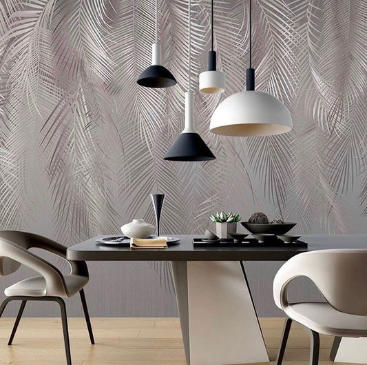 Feathers & Tropical Wallpaper