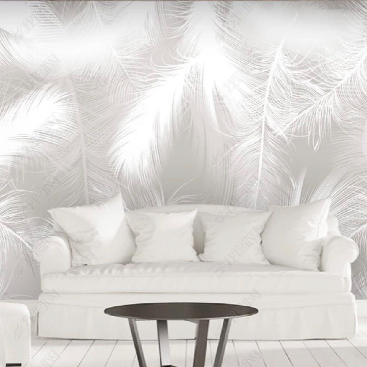 Feathers & Tropical Wallpaper