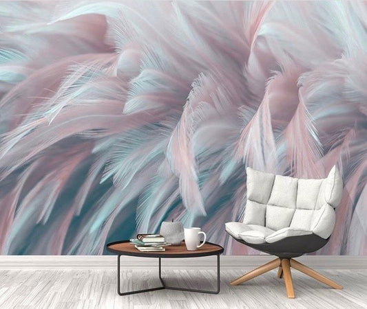 Feathers & Tropical Wallpaper