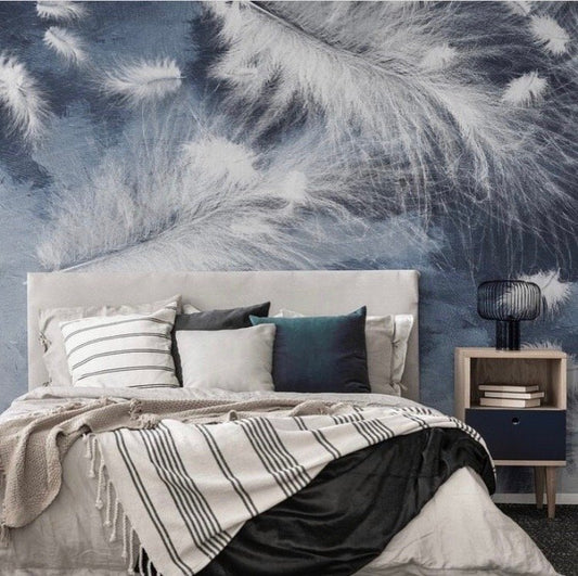 Feathers & Tropical Wallpaper