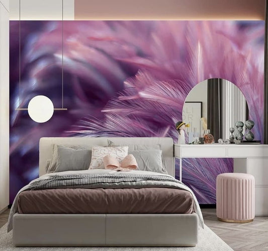 Feathers & Tropical Wallpaper