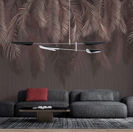 Feathers & Tropical Wallpaper