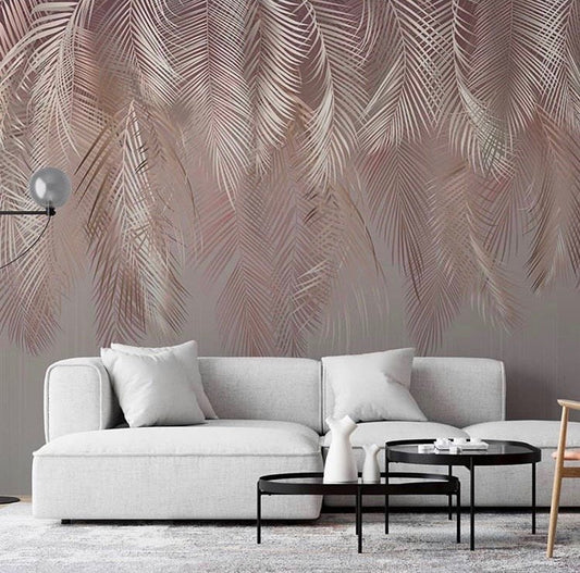 Feathers & Tropical Wallpaper