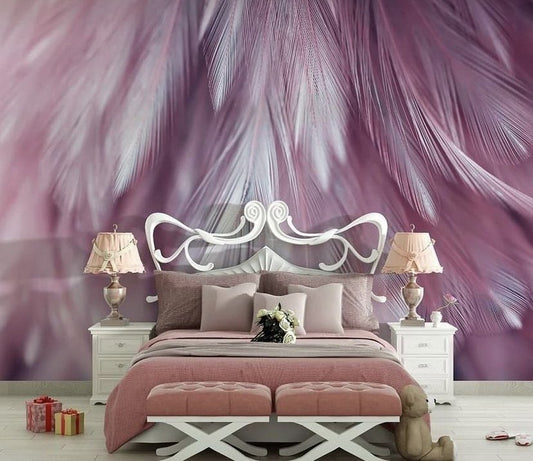 Feathers & Tropical Wallpaper