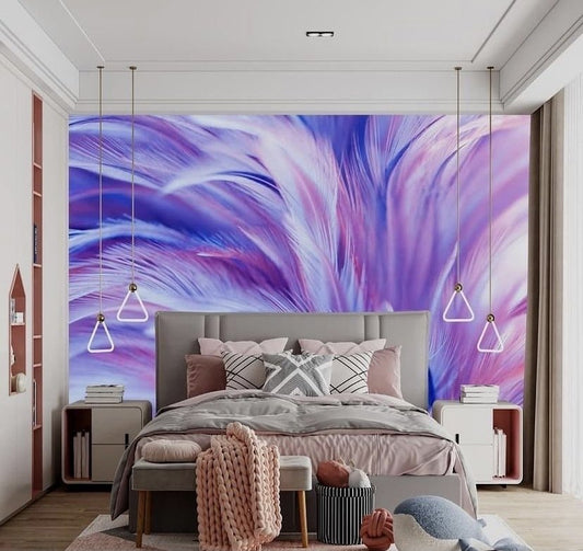 Feathers & Tropical Wallpaper