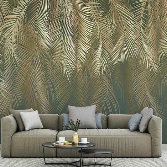 Feathers & Tropical Wallpaper