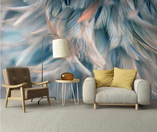 Feathers & Tropical Wallpaper