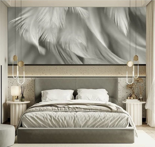 Feathers & Tropical Wallpaper